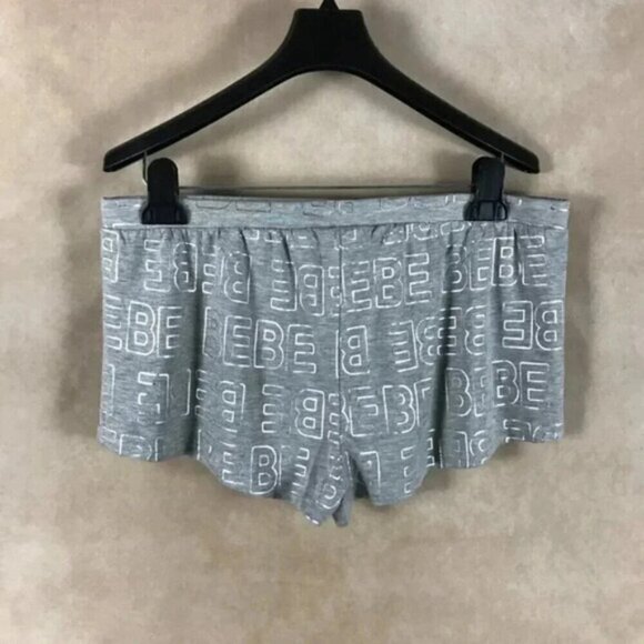 BEBE Gray Logo Sleep Shorts, Small - Picture 5 of 5